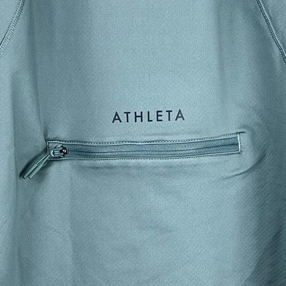 ATHLETA Girl Power Up Half Zip Top Pullover XL Sodalite Blue - Picture 12 of 14